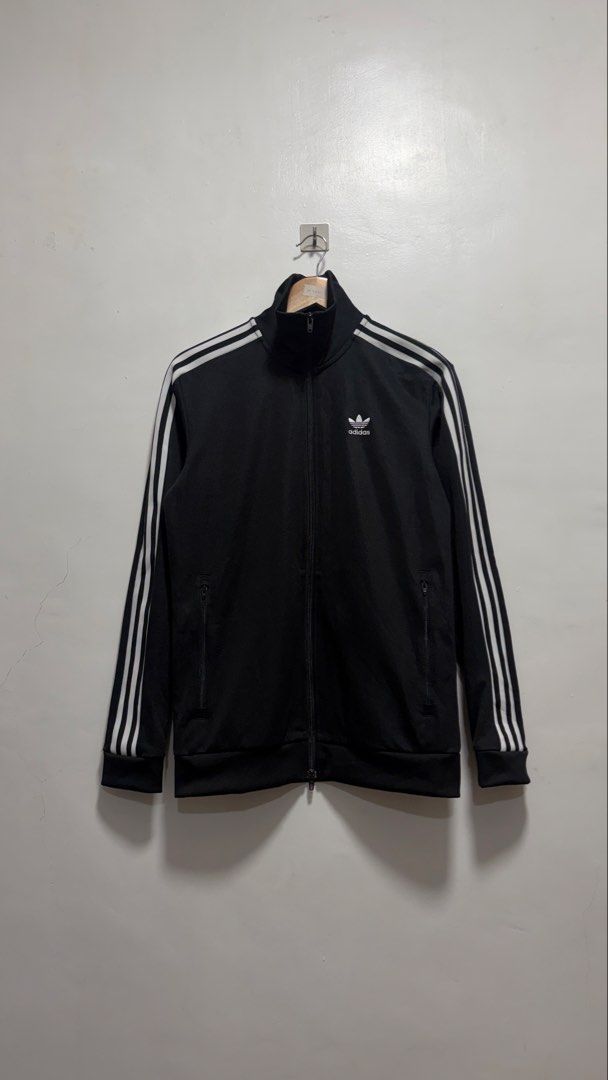 Adidas Beckenbauer Firebird Black Track Jacket (Category: Coats, Jackets and Outerwear) located in Manila. Submitted by petlover777 (Listing ID 1466411972, Image 1). Description: 19.5 x 27 (medium) GOOD AS NEW! 🔥 Bagong bago! Pick up location: Barangay 235 Zone 22 Abad Santos Manila Delivery: J&T | Lalamove.