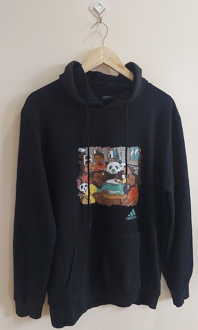 Adidas Comics Panda Printing Hoodie (Category: Luxury Apparel) located in Pozorrubio. Submitted by infinite_grind_0.1 (Listing ID 1466450772, Image 1). Description: adidas Comics Panda Printing Hoodie 350 size on tape chest 21 length 27.