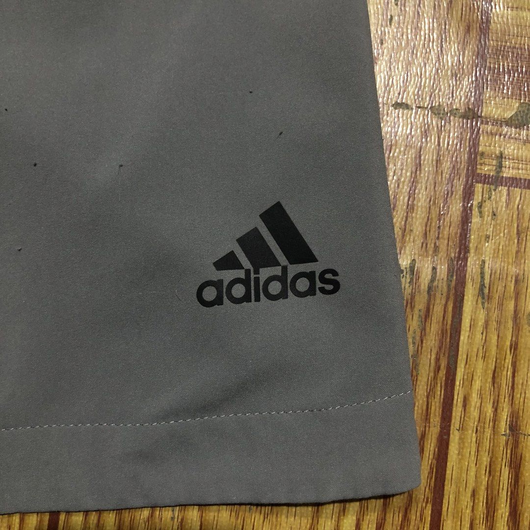 ADIDAS D2M GREY WOVEN TRAINING SHORT (Category: Activewear) located in Dasmarinas. Submitted by cornyxmessy (Listing ID 1466527999, Image 3). Description: waist - 32 to 34 length - 20.