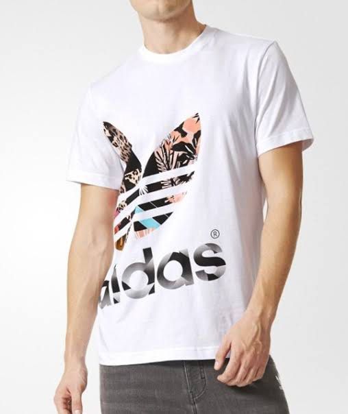 Adidas men white cotton top (Category: Tshirts & Polo Shirts ) located in Calamba. Submitted by melaicas (Listing ID 1466457571, Image 1). Description: Armpit laid flat-20 inches Length-29 inches .