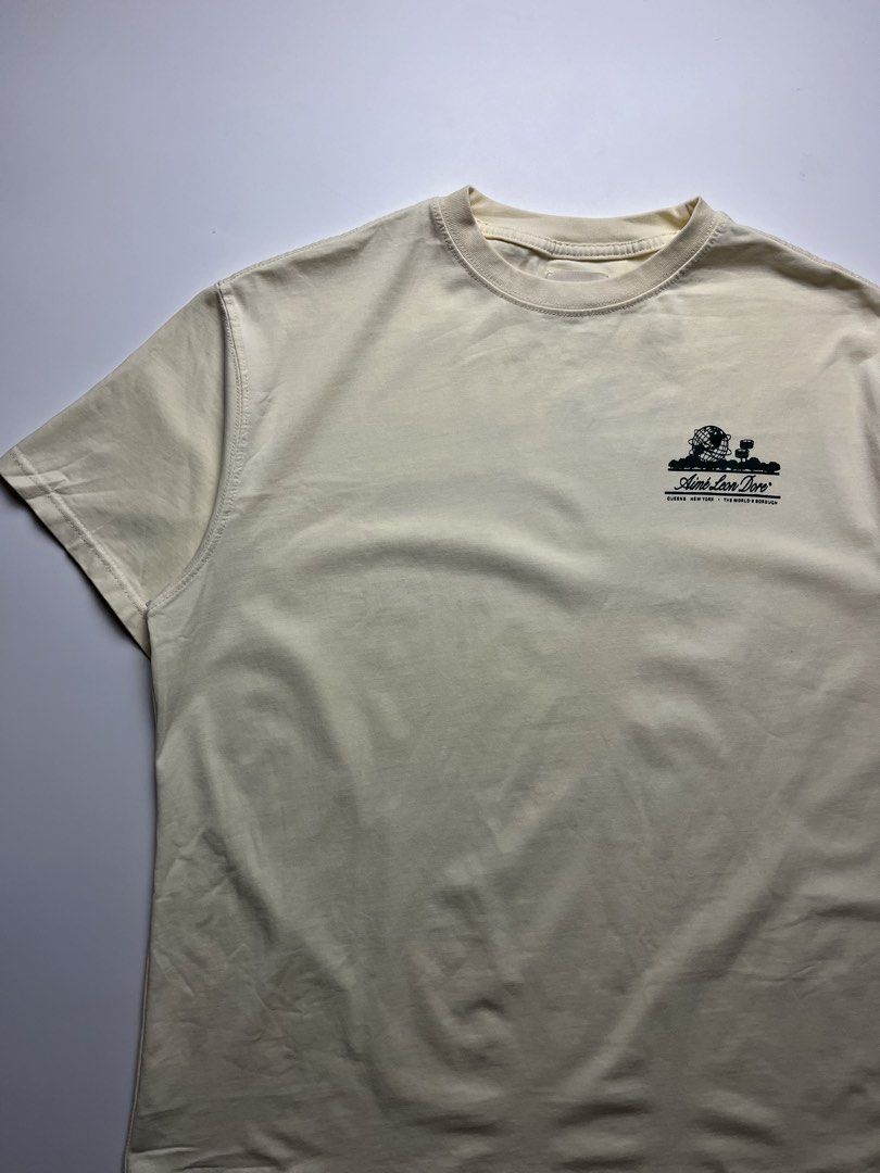 Aimé Leon Dore Unisphere T-Shirt (Category: Tshirts & Polo Shirts ) located in Manila. Submitted by streetsavvy (Listing ID 1466446360, Image 3). Description: Aimé Leon Dore Unisphere T-Shirt Size: Medium Width: 22” Length: 28” Shoulder: 19” Sleeve Length: 7.5” Hem: 22.5” Measured in Inches Condition: Excellent condition Flaw: missing washtag.