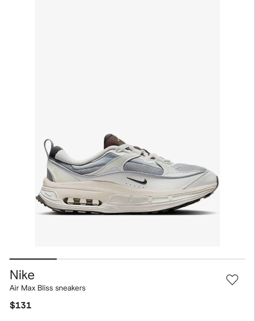 Air Max Bliss sneakers (Category: Shoe inserts) located in Cebu City. Submitted by cookiebear121998 (Listing ID 1466368190, Image 1). Description: Personal use only. Lightly used and well taken care of. Still in good condition with no major damage or issues. Selling because I don’t use them anymore. Please see photos for the actual condition. RFS: No longer used..