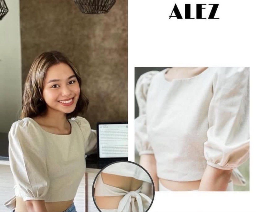 Alez the Label Top (Category: Blouses) located in Manila. Submitted by sunglassesindoor (Listing ID 1466548106, Image 2). Description: • In good condition • Last price already 💸 Payment via GCash only 📦 Delivery via J&T or Lalamove.