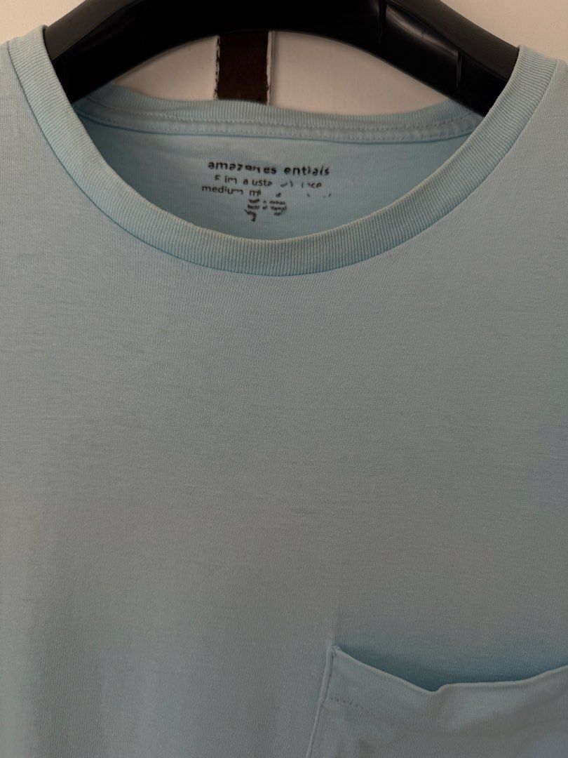 Amazon shirt plain light blue (Category: Tshirts & Polo Shirts ) located in Quezon City. Submitted by satisfied_buyer (Listing ID 1466510002, Image 2). Description: Amazon shirt Light blue Shoulders:41m Chest:45m Length: 69m.