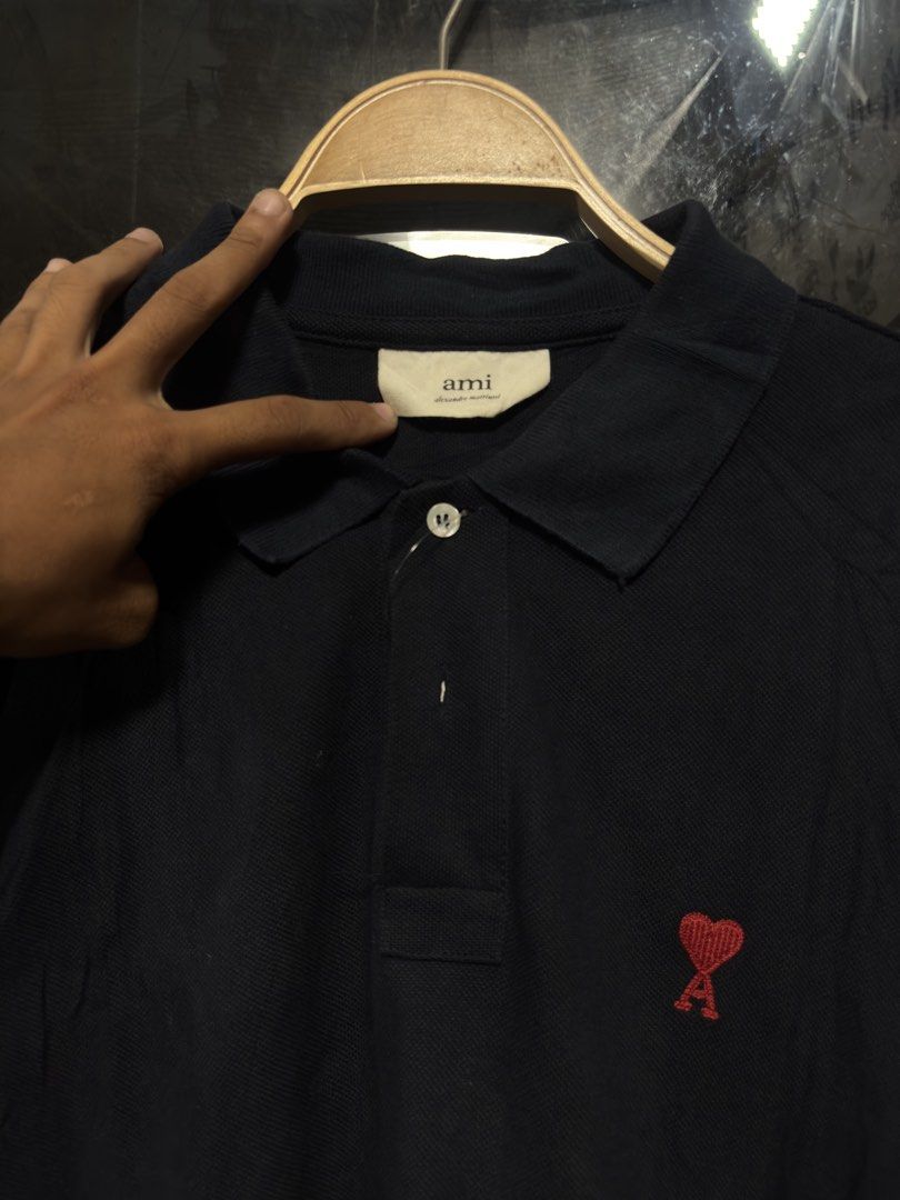 AMI POLO SHIRT (Category: Formal Shirts) located in Rizal. Submitted by underrated.klyde (Listing ID 1466469852, Image 3). Description: BEST FIT LARGE PRESTINE CONDITION 9.8/10 COLOR RATE NO ISSUE TAYTAY RIZAL.
