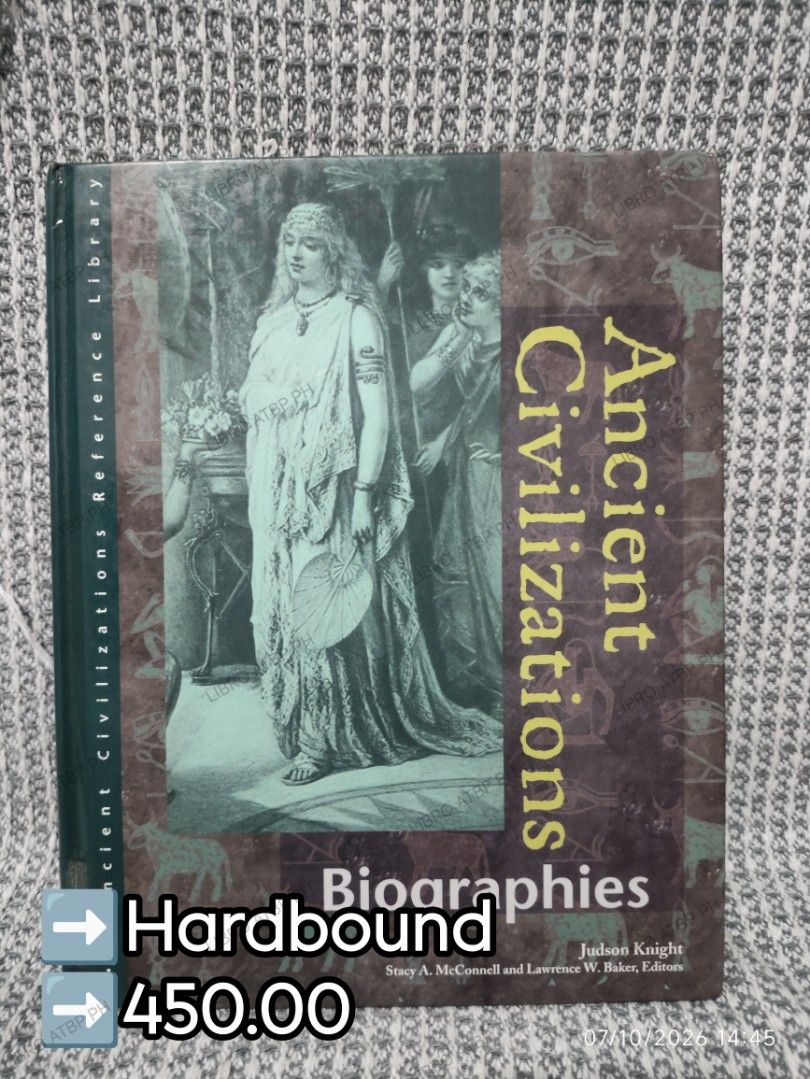 Ancient Civilization (Category: Storybooks) located in Quezon City. Submitted by libro_atbp (Listing ID 1466406392, Image 1). Description: 📚 PRE-LOVED BOOKS FOR SALE Decluttering my personal collection. 💜 Prices & conditions are indicated in the photos. 💳 GCash / MariBank / GoTyme 🚚 Grab / Lalamove / Flash / J&T 📍 QC PAYO • FIRST TO PAY No COD • No reservations DM/comment if interested. 💜.