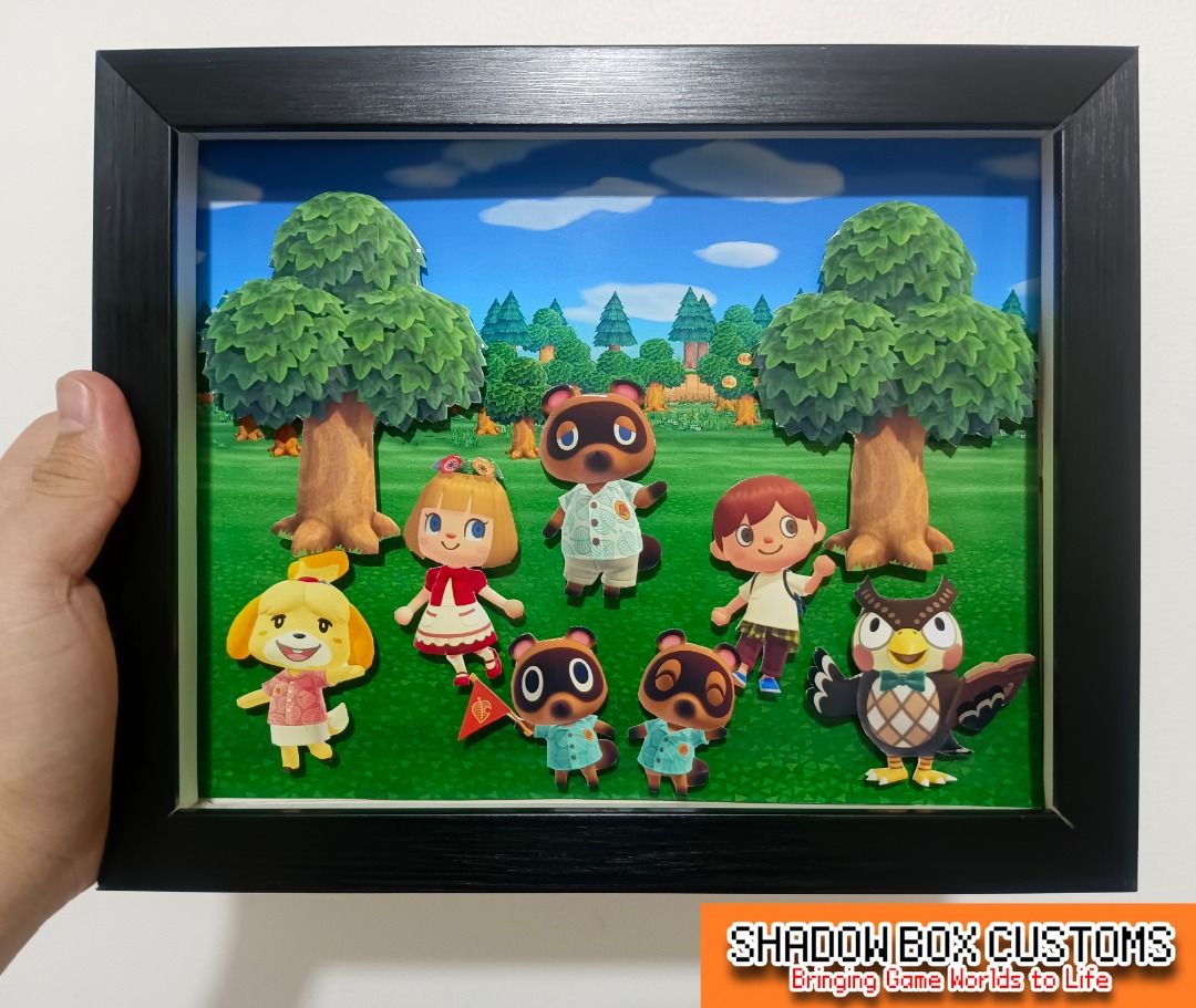 Animal Crossing Video Game Shadow Box (Category: Nintendo) located in Quezon City. Submitted by natzuki10 (Listing ID 1466359678, Image 1). Description: Animal Crossing Video Game Shadow Box Height: 8 inches Width: 10 inches 750 w/o lights 920 w/ lights *Handmade Pixel Shadow Boxes *Accepting Customized Designs *Perfect for Gamers & Collectors #videogames #cozygames #nintendo #roomdecor #collection #gamer #gift.