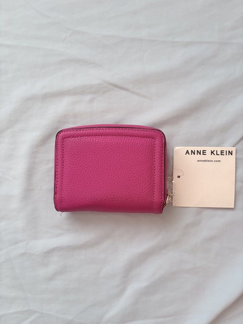 Anne Klein Pink Zip Around Wallet (Category: Wallets & Card holders) located in Cavite. Submitted by kyeomeshi97 (Listing ID 1466415379, Image 2). Description: lightweight brandnew barbie pink color gcash j&t .