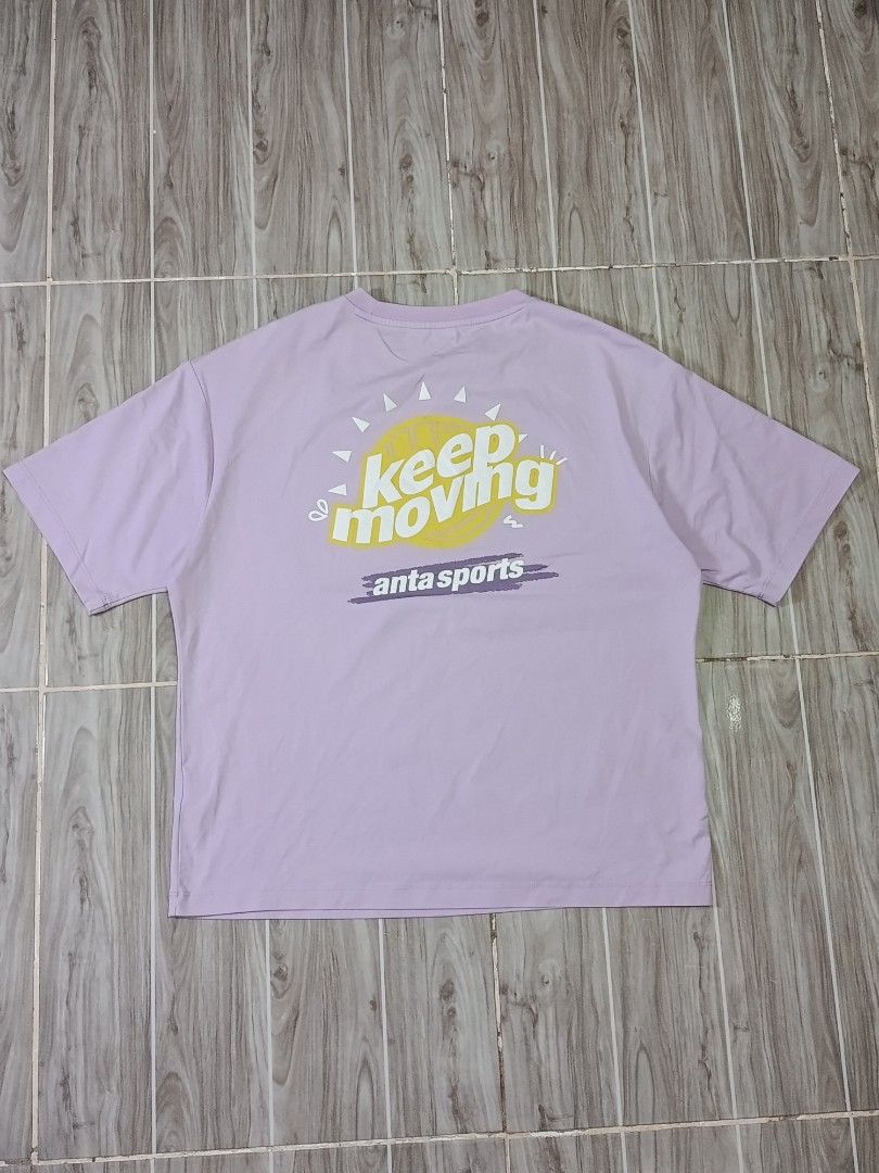 ANTA KEEP MOVING DRIFIT TSHIRT (freeshipping) (Category: Activewear) located in Quezon City. Submitted by gyl-stop (Listing ID 1466505667, Image 2). Description: free shipping 20 x 23.5 very good condi cr: 9.2/10 issue: none.