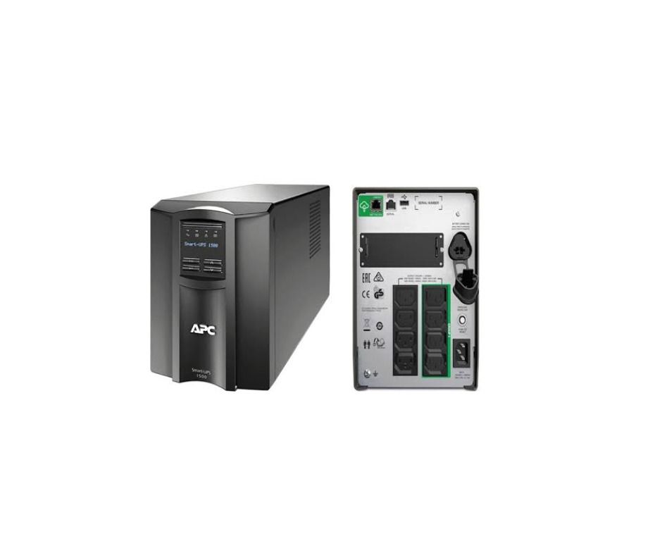 APC SMT1500IC UPS (Category: Office & Business Technology) located in Caloocan City. Submitted by wildowl.a9e81b (Listing ID 1466435465, Image 1). Description: APC SMT1500IC UPS 1500VA / 1000W | Line Interactive | Tower Type | 230V 8x IEC C13 Outlets | AVR | LCD | SmartConnect Port + SmartSlot ₱76,900 / unit VAT Inc. Warranty: 3 Years on UPS | 2 Years on Battery Availability: Limited Stocks Prices are subject to change without prior notice..