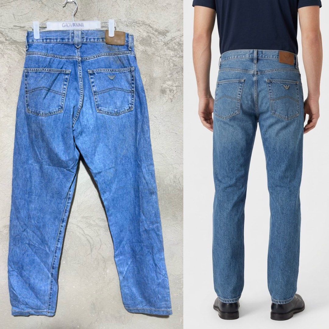 Armani Echange Jeans (Category: Jeans) located in Ozamiz City. Submitted by quick_done_deals (Listing ID 1466389675, Image 1). Description: 🛒 ** Armani Echange** 💯 Excellent Condition 📐 Dimes: Length: 44 Waist: 32 Leg Opening: 7.5 Needs wash fresh from bale 🔍 Issue: None 🎨 Color Rate: 9.5 / 10.