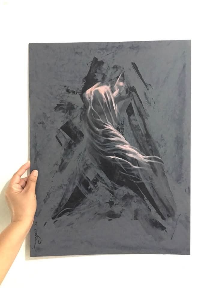 Artwork / Painting ( Unframed ) "Emergence " (Category: Art & Prints) located in Santa Rosa. Submitted by teph.l (Listing ID 1466391161, Image 2). Description: “Emergence” Unframed Painting Php 5,000 Medium: Acrylic latex on multipurpose board Size: approx 20 x 15 inches Ap Marfil 2026 MOP: GCASH Shipment: LBC/ Lalamove Shipping fee shouldered by the buyer.