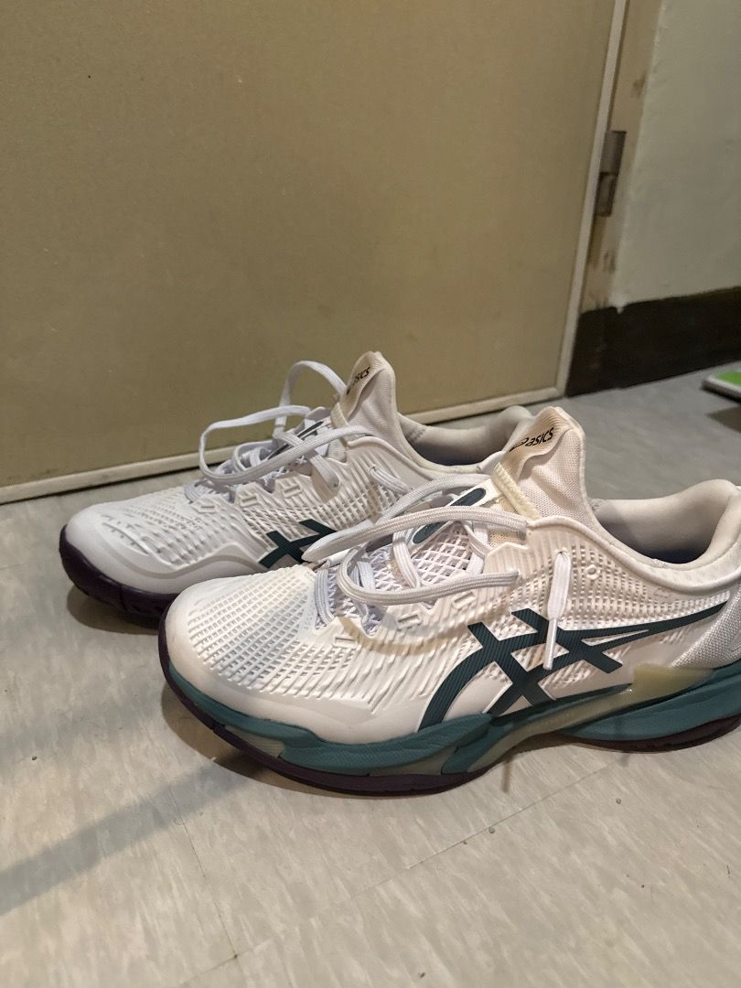 Asics FF3 (Category: Casual Shoes) located in Caloocan City. Submitted by pascualram71736 (Listing ID 1466469313, Image 1). Description: White Foggy Teal Barely used RFS wrong size, pasabuy from Japan.