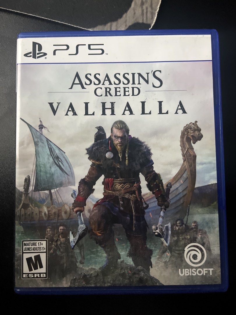 Assassin's Creed Valhalla PS5 (Category: PlayStation) located in Manila. Submitted by ceafredd (Listing ID 1466509874, Image 1). Description: Once lang nagamit nag try lang one mission - Platform: PlayStation 5 (PS5) - Condition: Disc is clean, fully tested, and working properly - Inclusions: Original blue case and insert paperwork - Genre: Epic open-world Viking RPG - Fulfillment: Pick-up and local delivery options available.