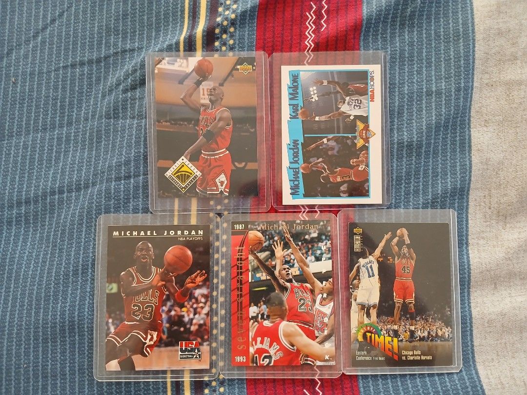 Michael Jordan (Category: Raw Singles) located in Paranaque City. Submitted by juntee.pabo (Listing ID 1466413815, Image 1). Description: I'm selling these Michael Jordan cards for sale as a set. RFS: Need to declutter stuff. Price is negotiable..