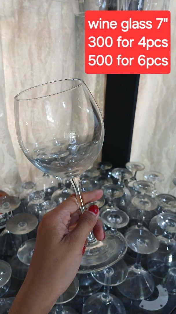 Assorted Stemware Glasses Hurricane Champagne Wine Martini (Category: Dinnerware & Cutlery) located in Angeles City. Submitted by pamdiel003 (Listing ID 1466351343, Image 3). Description: Assorted Barware & Glassware Set (Wine, Champagne, Martini, Hurricane) - Clearance Sale NEGOTIABLE ​Description: ​Clearing out high-quality glassware! Perfect for home bars, restaurants, parties, or events. Available in sets or bundles as priced below: ​🍷 Wine 