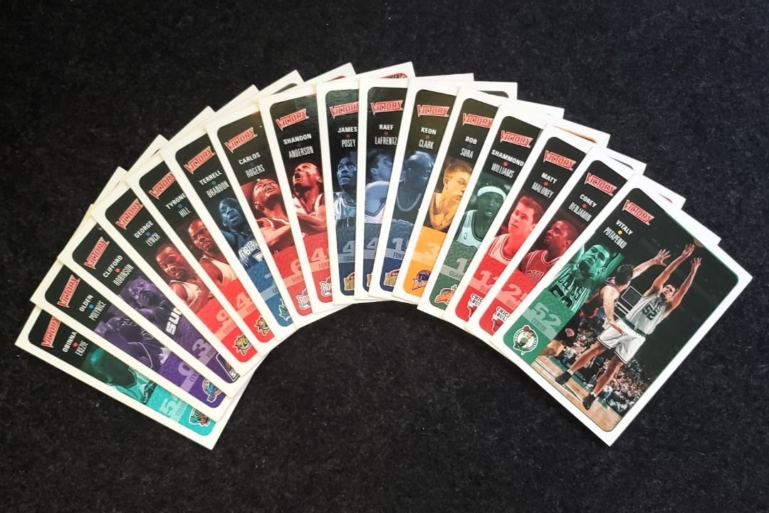 Assorted Vintage NBA Cards (Category: Trading Cards Accessories) located in Valenzuela. Submitted by potatochipsdoe (Listing ID 1466486755, Image 3). Description: NBA Cards for SALE! - Can send more pictures kasi limited to 10 pictures on post. - 1 Box - Mix of different brands - Has Kevin Durant, Jeff Green, James Harden, Serge Ibaka, Russell Westbrook, Shawn Kemp, Lakers - We can VC and I can show you the cards - These are NOT in Mint Condition