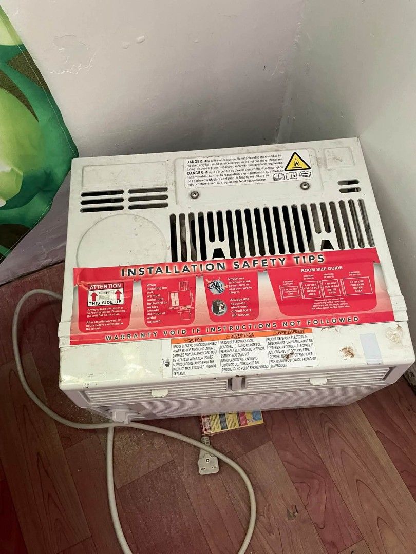 Astron 0.6 hp window type (Category: Air Conditioning and Heating) located in Manila. Submitted by kiel_119105 (Listing ID 1466433990, Image 2). Description: For Sale Astron 0.6HP Window type 3months old 1month lang nagamit nkatambak lang. 5,000 only. pm na lang po. Trece Cavite. pick up or lalamove ..