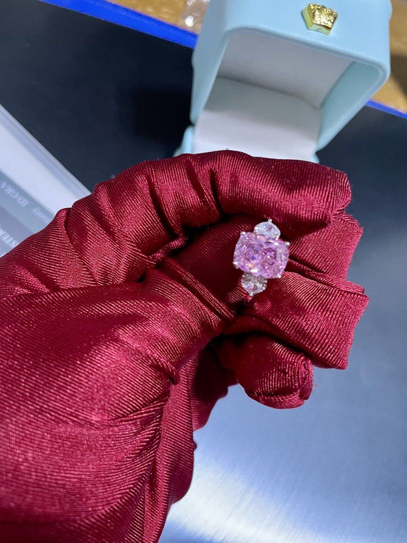 AUTHENTIC PINK EMERALD CUT MOISSANITE ADJUSTABLE RING (Category: Rings) located in Cavite. Submitted by AlwaysGiveBack (Listing ID 1466382192, Image 3). Description: AUTHENTIC PINK EMERALD CUT MOISSANITE ADJUSTABLE RING Facts about Moissanite 💎 Second hardest gemstone to Diamond 💎 More brilliant than diamond 💎 More fire & sparkle than any other gemstones Details: - Perfect gift - Fits all sizes, adjustable - With GRA certificate - FREE jewelry