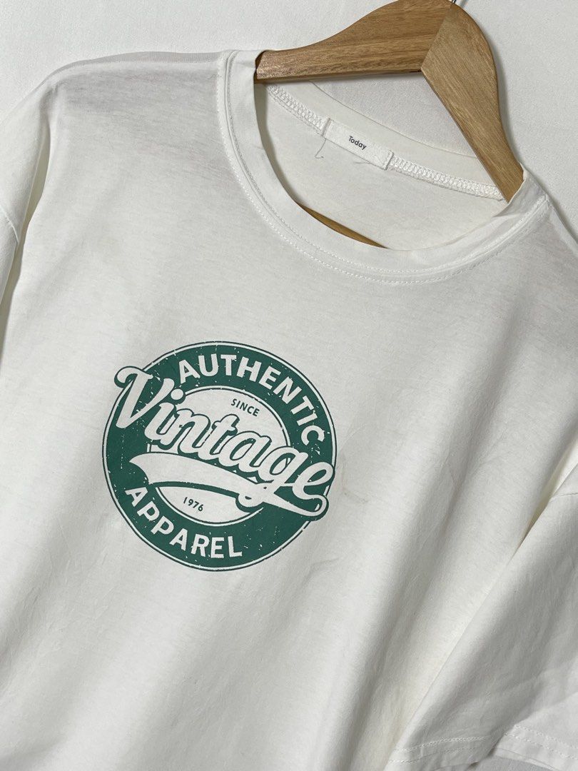 Authentic Vintage Apparel Graphic Oversized Shirt (Category: Shirts) located in Imus. Submitted by mochi.rella (Listing ID 1466457451, Image 3). Description: Authentic Vintage Apparel Good Condition | Minor Stains Fit XL W 24 | L 25 .