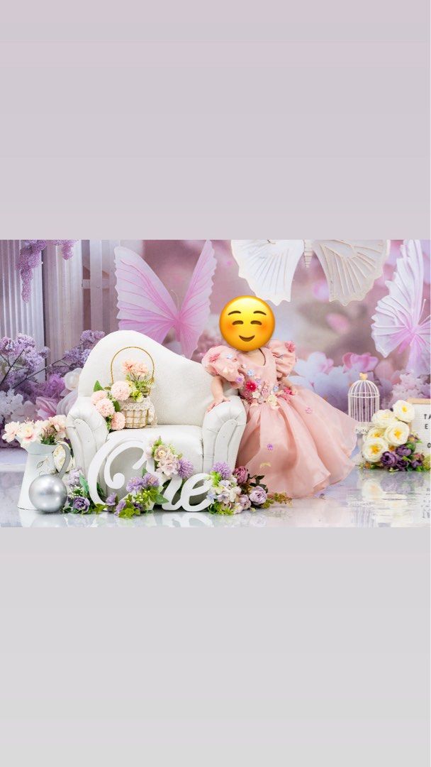 Baby Pink Gown (Category: Babies & Kids Fashion) located in Mandaue City. Submitted by dcollectives_ (Listing ID 1466349459, Image 2). Description: Used only once for an hour during photoshoot Very nice in actual.