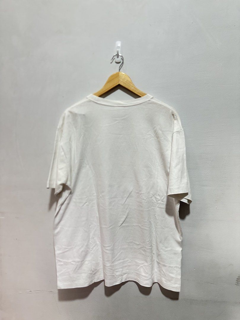 BAPE Baby Milo A Bathing Ape Graphic Tee White (Authentic) (Category: Tshirts & Polo Shirts ) located in Manila. Submitted by ylsrarities (Listing ID 1466545227, Image 3). Description: Details: • Brand: A Bathing Ape / BAPE • Size: XL • Color: White • Graphic: Baby Milo / Bathing Ape • Measurements: 22Wx29L • NOWHERE CO., LTD. neck label • Original BAPE sleeve Ape tag Condition: 9/10 Good condition with normal signs of age and wear. Please review