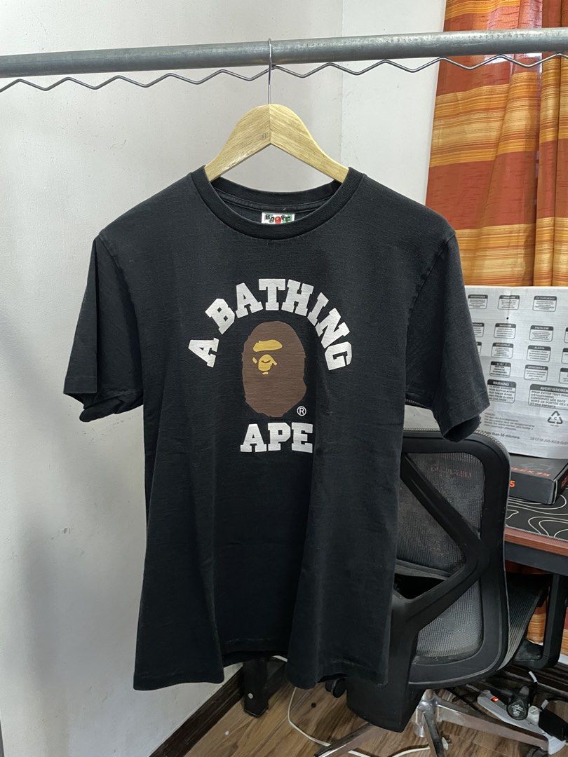 Bape College Tee (Category: Tshirts & Polo Shirts ) located in Manila. Submitted by kabloh (Listing ID 1466435802, Image 1). Description: Gently used | Good condition Medium 19x27 Color rate: 8/10 Authentic Slightly nego .