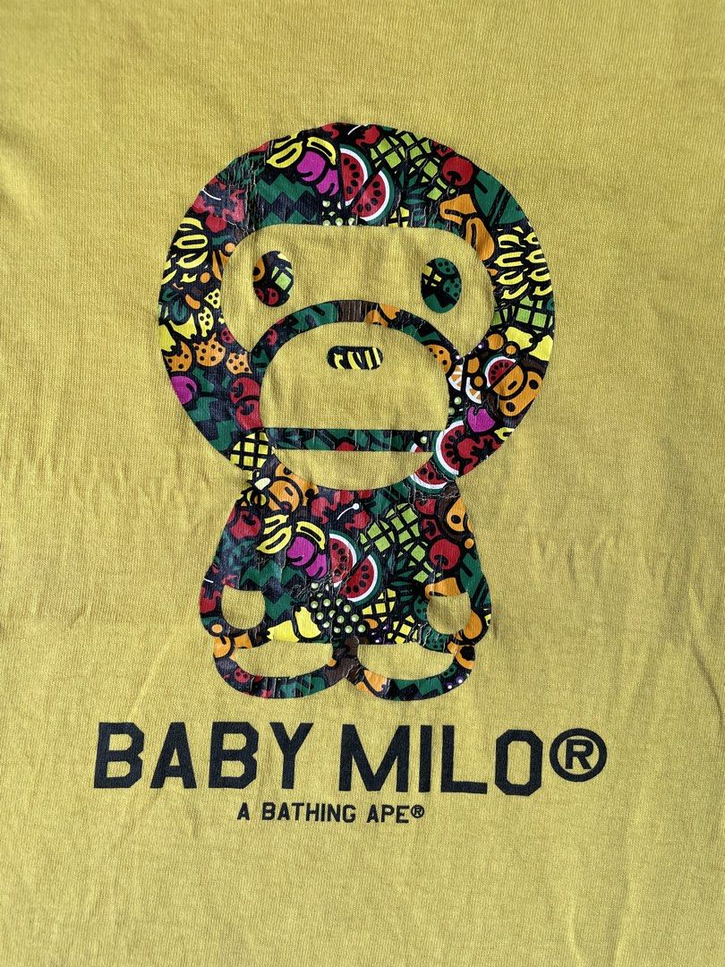 Bape Multi Colored Baby Milo Cute Tee (Category: Shirts) located in Santiago. Submitted by ace.stuff (Listing ID 1466381389, Image 3). Description: Minimal cracks XS on women's Legit Single Stitched all the way No discolorations DM to purchase.