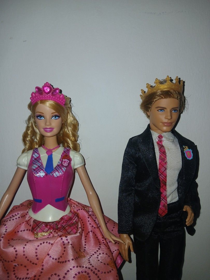 Barbie Princess Charm School Doll 2011 (Category: Kids Toys) located in Subic. Submitted by frncnjntmr22 (Listing ID 1466452105, Image 2). Description: ken Prince Nicholas yung uniform sticker nabakbak yung school tag due to old age. barbie transformation gimmick still working. slight yellowing sa neck to chest pero di naman ganun ka yellow include reimagined prince dog pet..