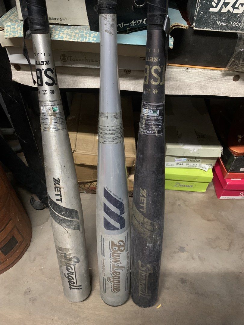 Baseball bat set of 3 (Category: Other Sports Equipment and Supplies) located in San Fernando. Submitted by ela_angeles.21 (Listing ID 1466505959, Image 2). Description: -japan surplus -₱800 each.