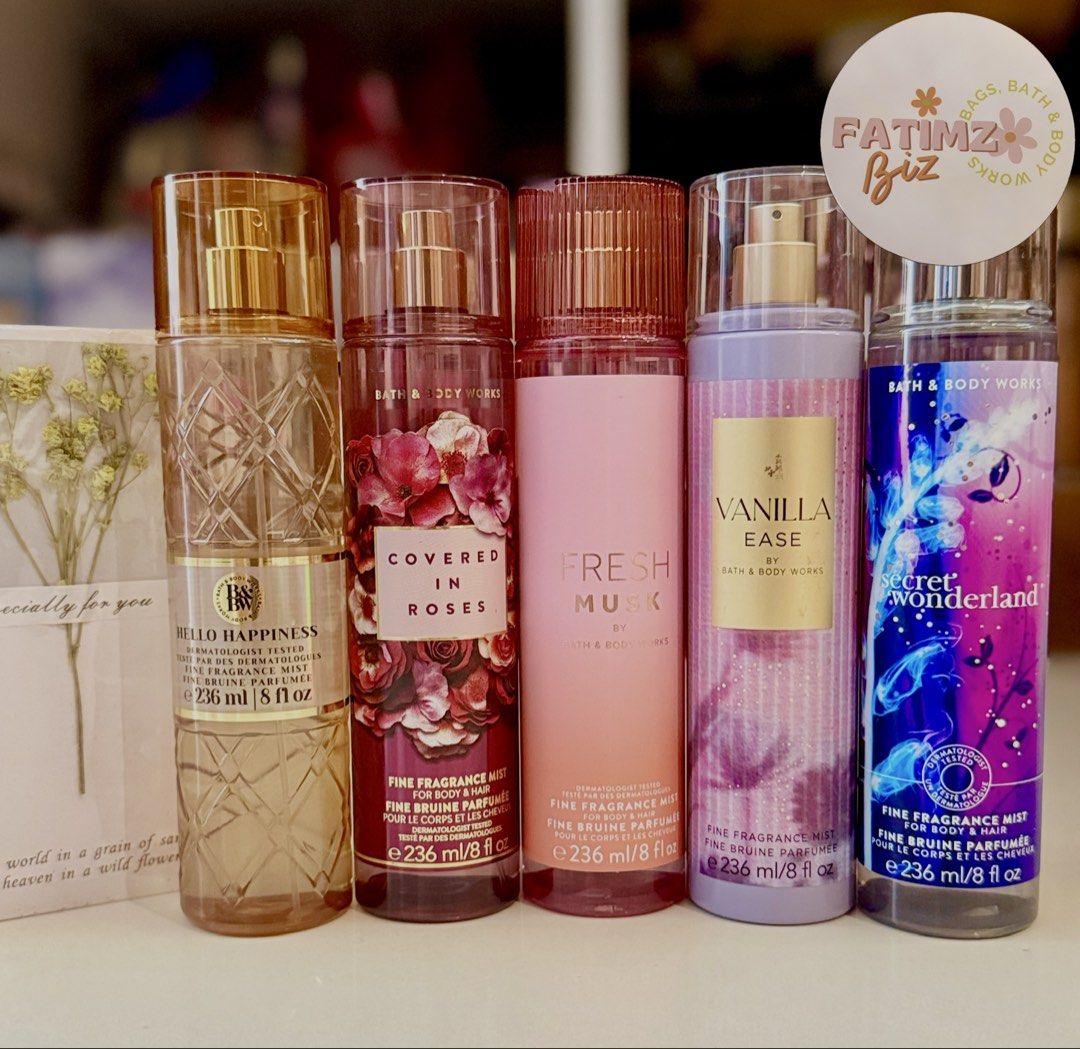 BBW Bundle SALE!!!!!! (Category: Fragrance & Deodorants) located in Manila. Submitted by gjion (Listing ID 1466347249, Image 3). Description: Only 1950 for 5 Mist😍.