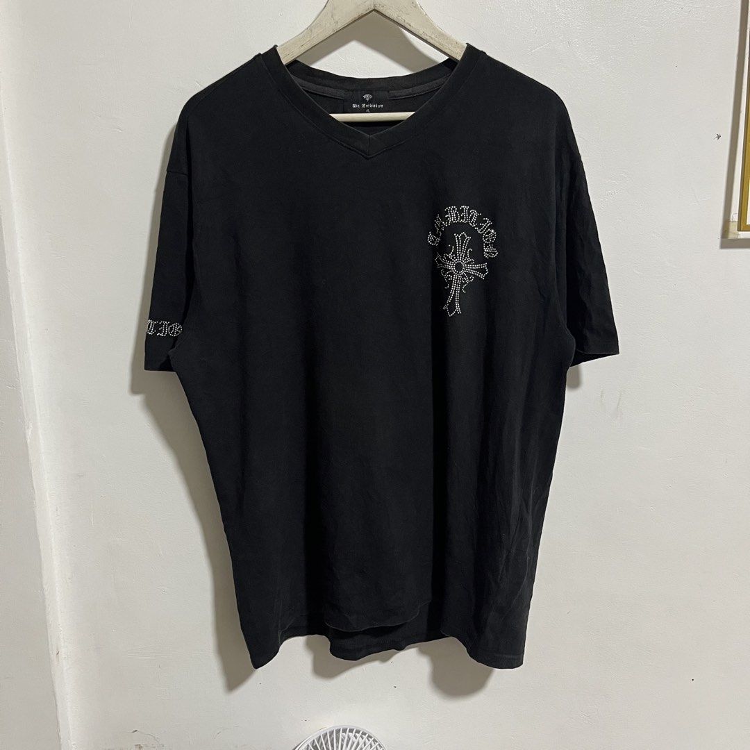 BE AMBITION BIG BACK RHINESTONE CROSS WITH 9 DAGGER CROSS TEE (Category: Tshirts & Polo Shirts ) located in Manila. Submitted by balanse (Listing ID 1466391983, Image 1). Description: SIZE: XL ON TAG DIMES: 23W x 29L EXCELLENT CONDITION. 9.7 HONEST COLOR RATE. NONE ANY ISSUE..