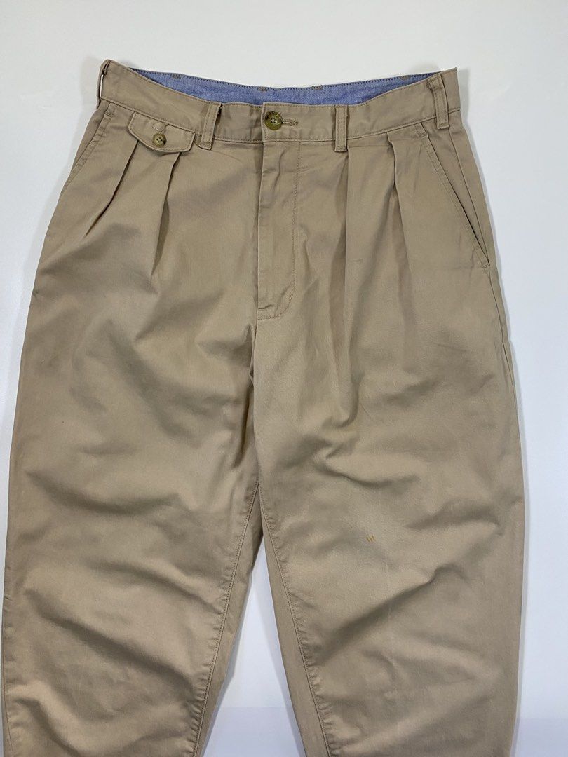 Beams Pleated Trousr Japan (Category: Chinos) located in Bago City. Submitted by johnpaul_gidlayan (Listing ID 1466467343, Image 2). Description: Beams Pleated Trouser Made in Japan Item Details Size: 30 (Small) Lenght: 36 Leg Opening: 7.5 Rise: 12 Condition: Verygood condition (needwash) Color Rate: 9/10 Flaws: Stain and dirt (Item color vary due to lighting) — Price: 750+sf.