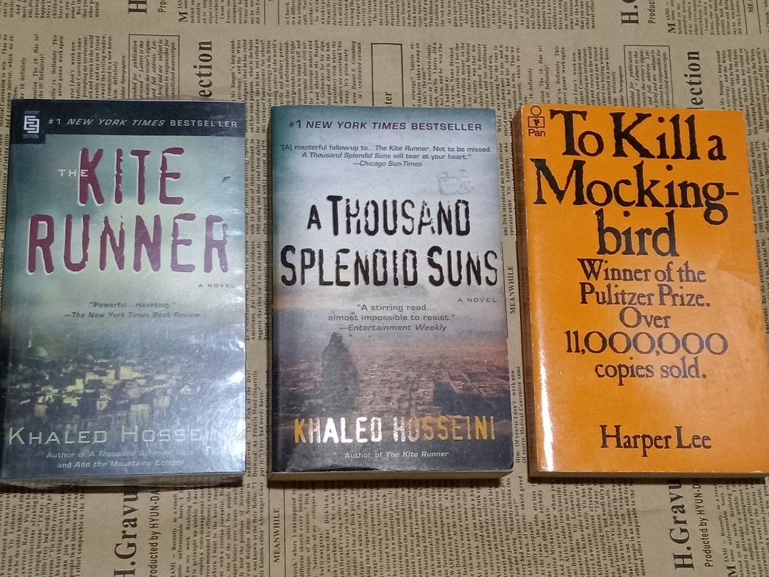 [BESTSELLING BUNDLE] Khaled Hosseini & Harper Lee (Category: Other Merchandise) located in Manila. Submitted by hdbookshop (Listing ID 1466422664, Image 1). Description: The Kite Runner (brand new/sealed) A Thousand Splendid Suns To Kill A Mockingbird (rare cover) ₱1,150 take all - Set of 3 popular fiction paperback books - Perfect bundle for literature lovers ⚠️SURE BUYERS ONLY Make an offer if SURE BUYER. Due to Carousell's reply qouta, only se