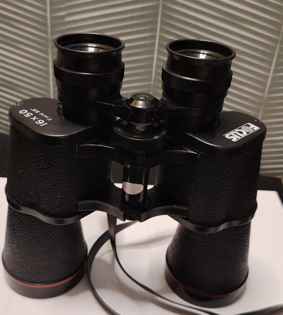 Binocular 16 x 50 (Category: Looking For) located in Cavite. Submitted by 2endhand (Listing ID 1466517780, Image 1). Description: Used Binocular 16 x 50 (field 3.5 degree) name Fokus. Bought in Europe. Condition show it has been used with some scuff and sign of been used. In working order with a bit of fungus on the front glass. Please inspect the photos, before buying - as it are sold as is. Price is a little flexible. Meet up on Cavite area..