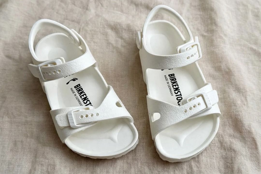 Birkenstock Rio Eva - White (Category: Babies & Kids Fashion) located in Rizal. Submitted by hiraya16 (Listing ID 1466562089, Image 1). Description: Eu27 Onhand ready to ship With box.