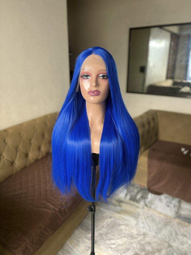 Blue Lace Front Wig (Brand New!) (Category: Hair Accessories) located in Manila. Submitted by stellarwigs (Listing ID 1466349307, Image 2). Description: Blue Lace Front Wig For Sale! Price: ₱1500 only! (brand new) ✅FREE PARTING (13x4) (30 Inches) ✅Can be curled or straightened and washed. ✅Futura Fiber Close to human hair. ✅Thick High Quality Hair. ✅What you see is what you get. ✅On Hand! Shipping available nationwide. ✅Same day delivery around m