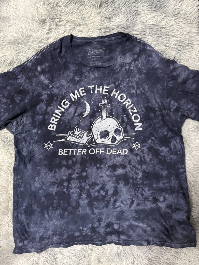 Bring me the horizon tie dye (Category: Tshirts & Polo Shirts ) located in Cavite. Submitted by timsiojo (Listing ID 1466377164, Image 1). Description: Dimes L30W24 Issue armpit stain Cavite loc .