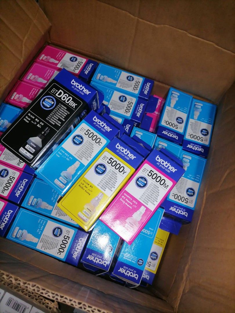 Brother BtD60 and Bt5000 Bottle Ink for Brother Printer (Category: Printers, Scanners & Copiers) located in Taguig. Submitted by jaquilinecabiao (Listing ID 1466370708, Image 1). Description: 🖨️ BRAND-NEW INK & TONER SUPPLIER — NATIONWIDE! 🇵🇭 Original & quality Ink Cartridges • Bottle Inks • Laser Toners Available for HP • Canon • Epson • Brother ✅ Retail • Bulk • Wholesale ✅ On-Hand Stocks ✅ Pick-Up & Delivery ✅ Nationwide Shipping ♻️ We also