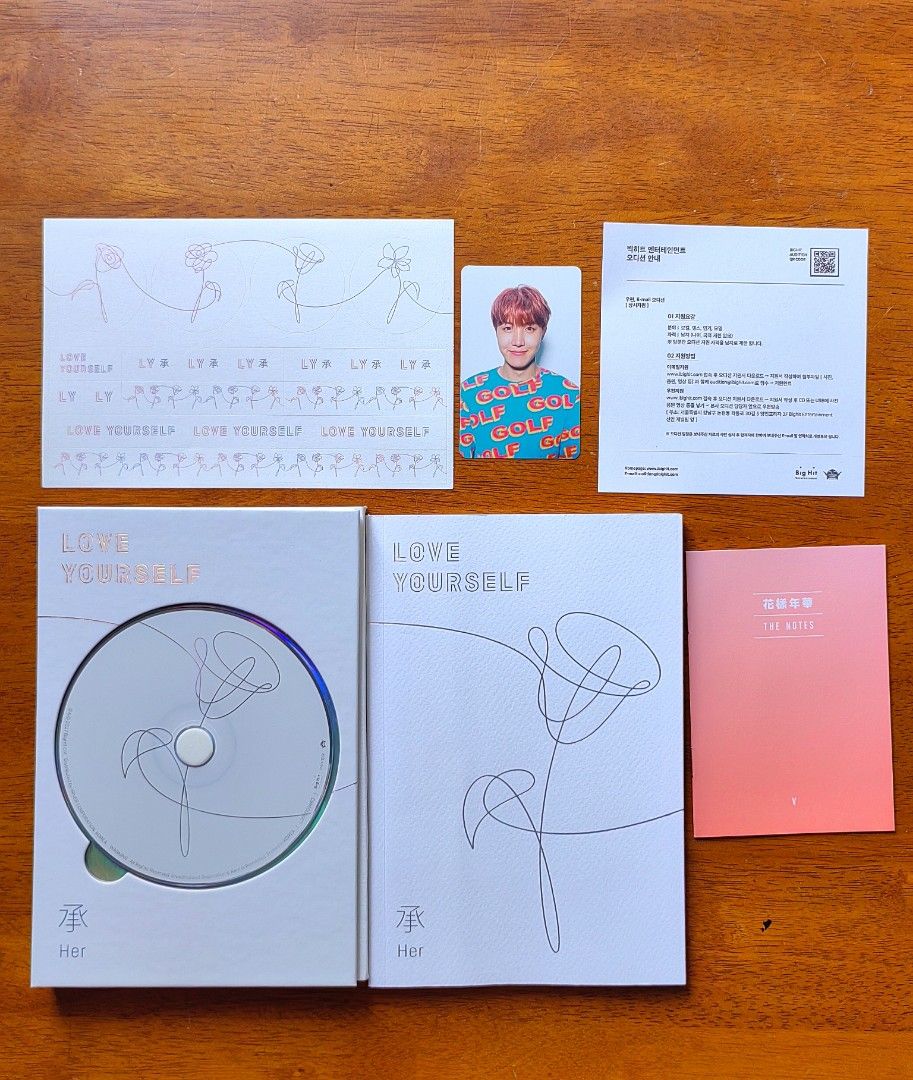 BTS Love Yourself: Her (V version w/ J-hope PC (Category: K-Wave Merchandise) located in Cebu City. Submitted by pikapicachuuu_bns (Listing ID 1466478037, Image 1). Description: WTS LFB ↪︎ BTS Love Yourself: Her (V version w/ J-hope PC 💸 500 📍Official 📍On hand 📍Reply or message to claim #bts #jin #v #jungkook #jimin #rm #suga #jhope #btsalbum #kpop #album #merch #army #wts #lfb #willingtosell #lookingforbuyer #photocard #cd #btsalbum #btsarmy