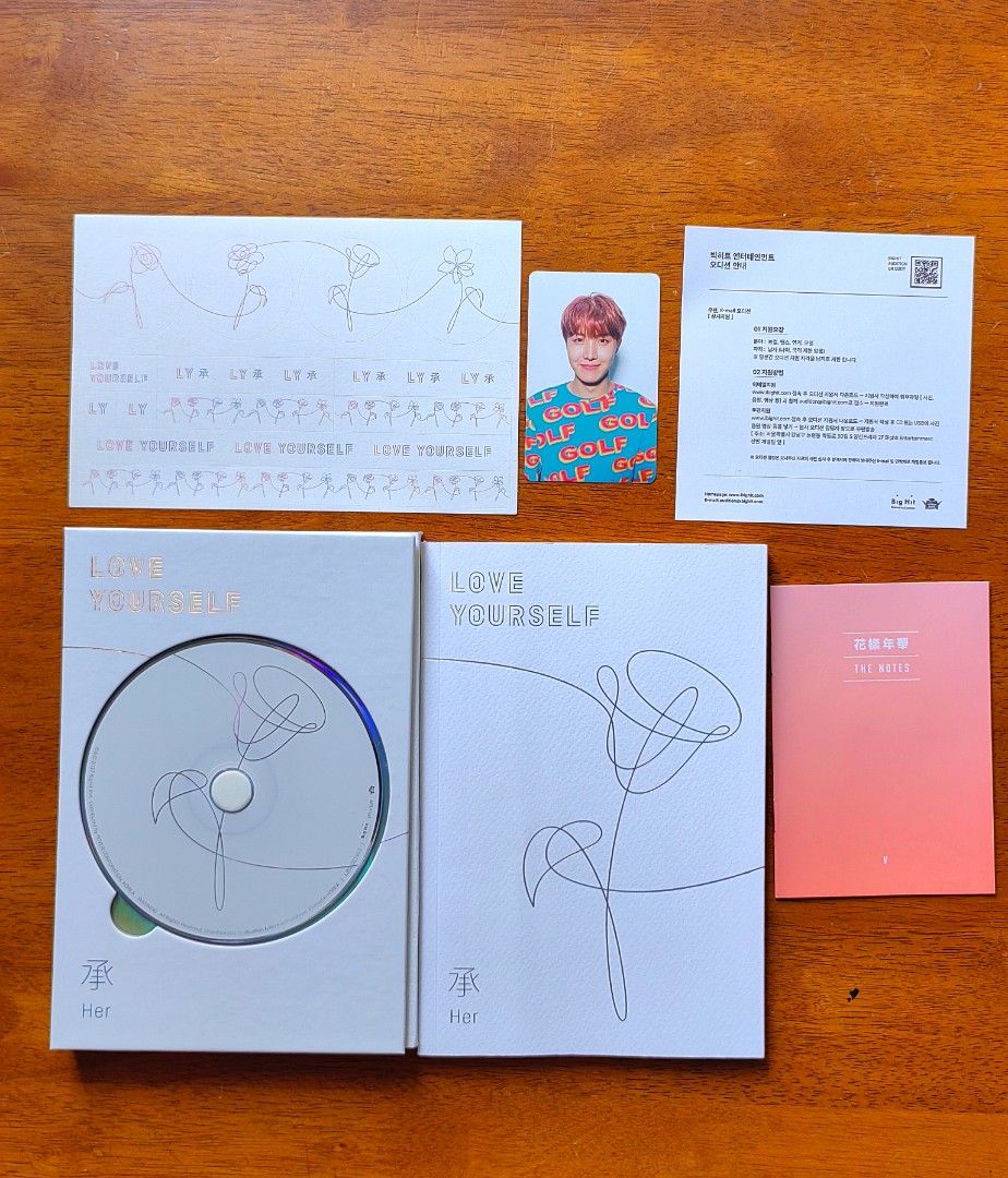 BTS Love Yourself: Her (V version w/ J-hope PC (Category: K-Wave Merchandise) located in Cebu City. Submitted by pikapicachuuu_bns (Listing ID 1466478037, Image 2). Description: WTS LFB ↪︎ BTS Love Yourself: Her (V version w/ J-hope PC 💸 500 📍Official 📍On hand 📍Reply or message to claim #bts #jin #v #jungkook #jimin #rm #suga #jhope #btsalbum #kpop #album #merch #army #wts #lfb #willingtosell #lookingforbuyer #photocard #cd #btsalbum #btsarmy
