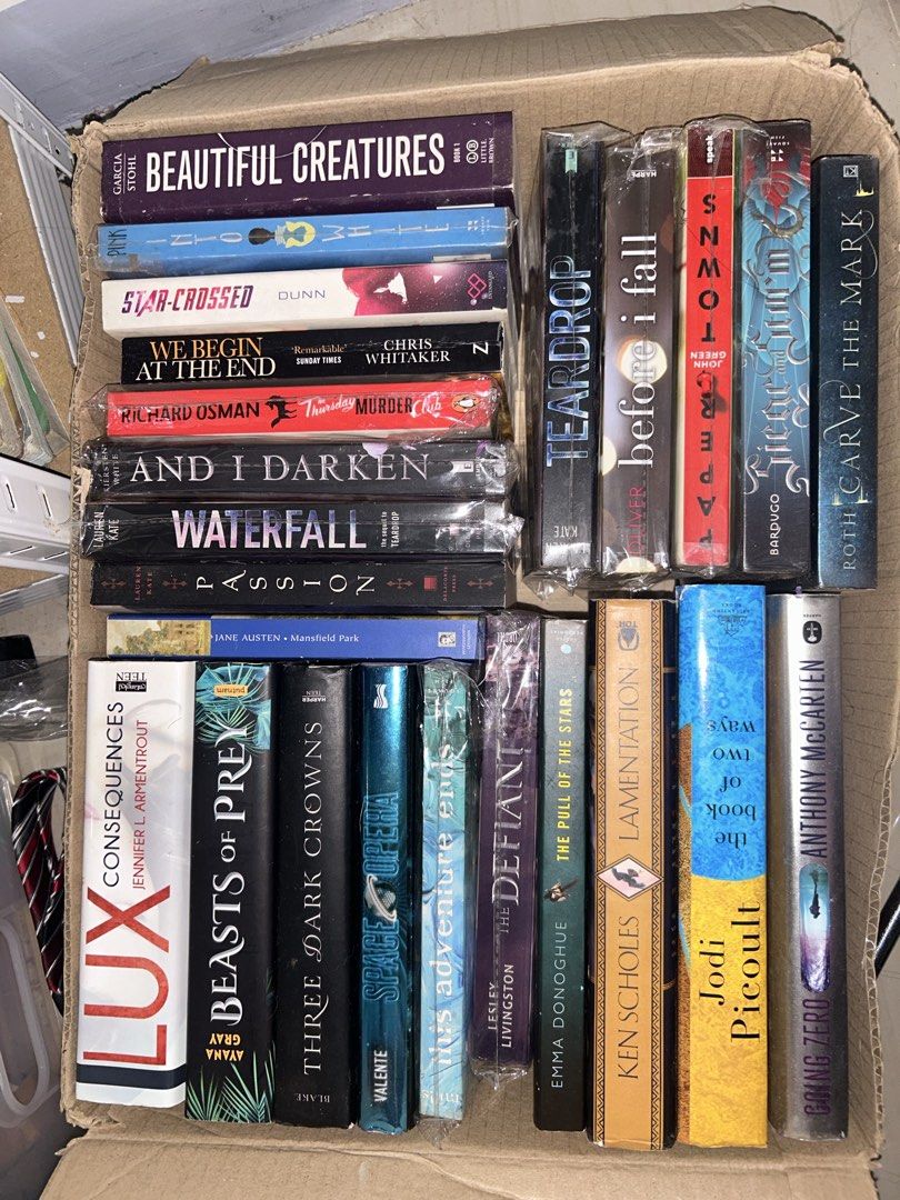 BULK TAKE ALL YA AND FANTASY BOOKS DECLUTTER (Category: Storybooks) located in Manila. Submitted by duhyahn (Listing ID 1466354290, Image 1). Description: STILL NEGOOO PLS GET THIS BULK NA will add more if ever state ur offers lang po 40+ BOOKS - Massive collection of YA and fiction books (paperbacks and hardcovers) - Featured titles: Beautiful Creatures, Vanity Fair, Lux, Matched, and more - Genre mix: Fantasy, romance, and contemporary stories 