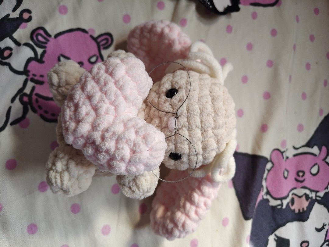 Bunny Crochet Heart (Category: Plushies & Soft Toys) located in Manila. Submitted by tra_veler24 (Listing ID 1466347086, Image 1). Description: Handmade Crochet.