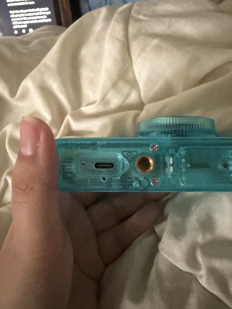 Camp Snap 2 - Blue Rush (Category: Cameras) located in Makati City. Submitted by mertzmerks (Listing ID 1466431899, Image 3). Description: - Model: Camp Snap 2 - Color: Blue - Fun, minimalist disposable camera style, just missing USB cover. - Features: USB-C port for charging/file transfer & standard tripod mount - Condition: Tested and working great - RFS: Switched to Flashback One35 V2 - MOP: GCash, Maya, GoTyme - MOD: Lalamove, Grab, J&T.