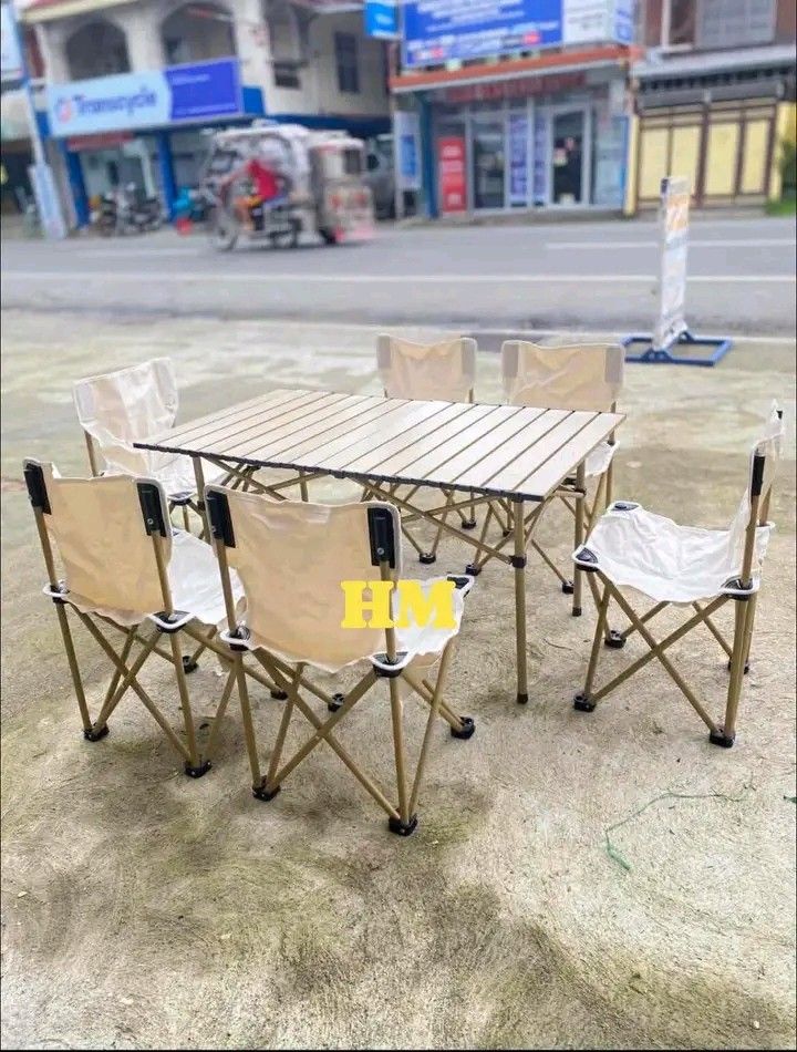 Camping chair set with table (Category: Tables & Sets) located in Manila. Submitted by vanstar_c4c231 (Listing ID 1466485572, Image 3). Description: AVAILABLE!!! Camping chair set with table PM ME COD via lalamove (may shipping fee).