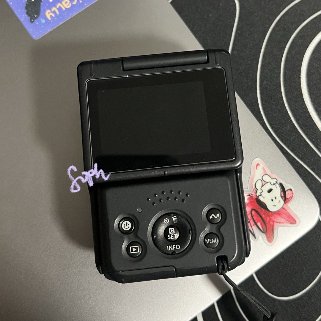 Canon Powershot V10 (Category: Cameras) located in Binan City. Submitted by namvminkook (Listing ID 1466441474, Image 2). Description: selling canon powershot v10 — 12,500 php - cam’s in good condition ! has some little tiny marks lang due to usage - inclusions: unit, charger, sd card, camera pouch, screen protector, lens cover - the lens cover and pouch are from jjc on shapi - ready to use love this cam so much! loc: biñan, laguna - pref. sdd vi