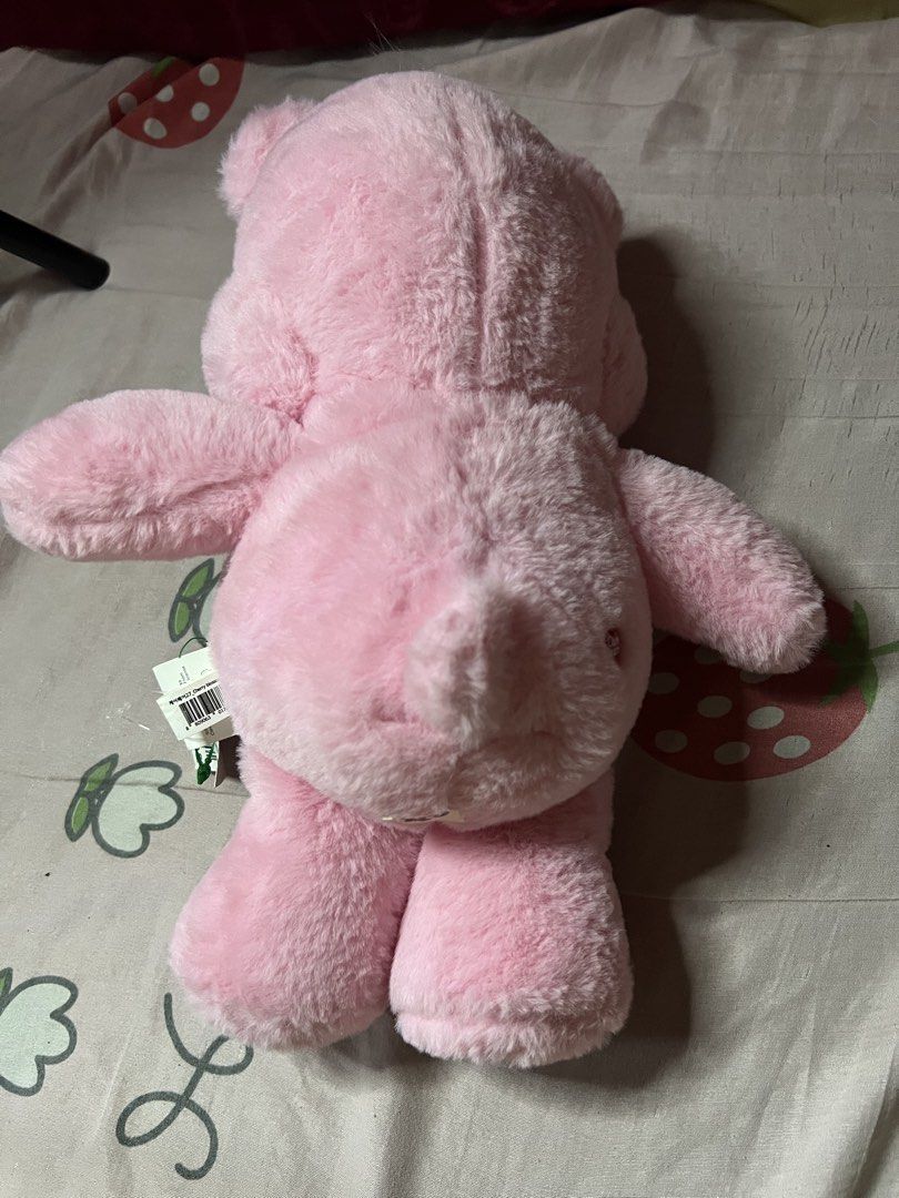 Care Bears Cherry Blossom Pink Bear Plush (Category: Plushies & Soft Toys) located in Bulacan. Submitted by haven_plushie_dolls.888 (Listing ID 1466398666, Image 2). Description: - Official pink Care Bears plush toy - Features a cute cherry blossom flower belly badge - Sweet heart details on feet and red heart on hip - Original tags and store barcode attached - Made with ultra-soft and fluffy material - Clean, pristine condition (from a smoke-fre