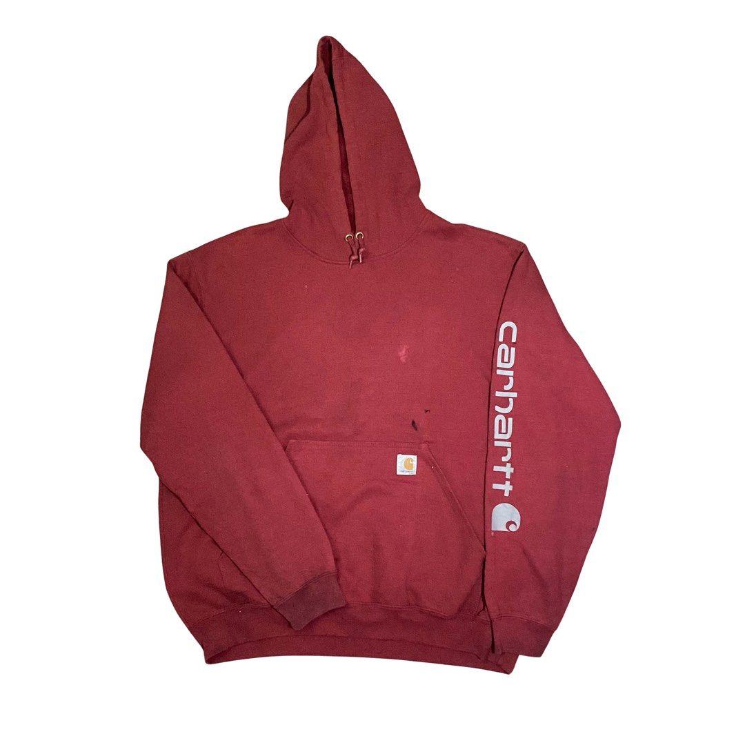 Carhart worn out but still wearable (Category: Coats, Jackets and Outerwear) located in Cabadbaran. Submitted by 21stera.ph (Listing ID 1466498545, Image 1). Description: Dimension W: 25 L: 28 Issue: blck paint Pinholes Color rate: 9.5/10.