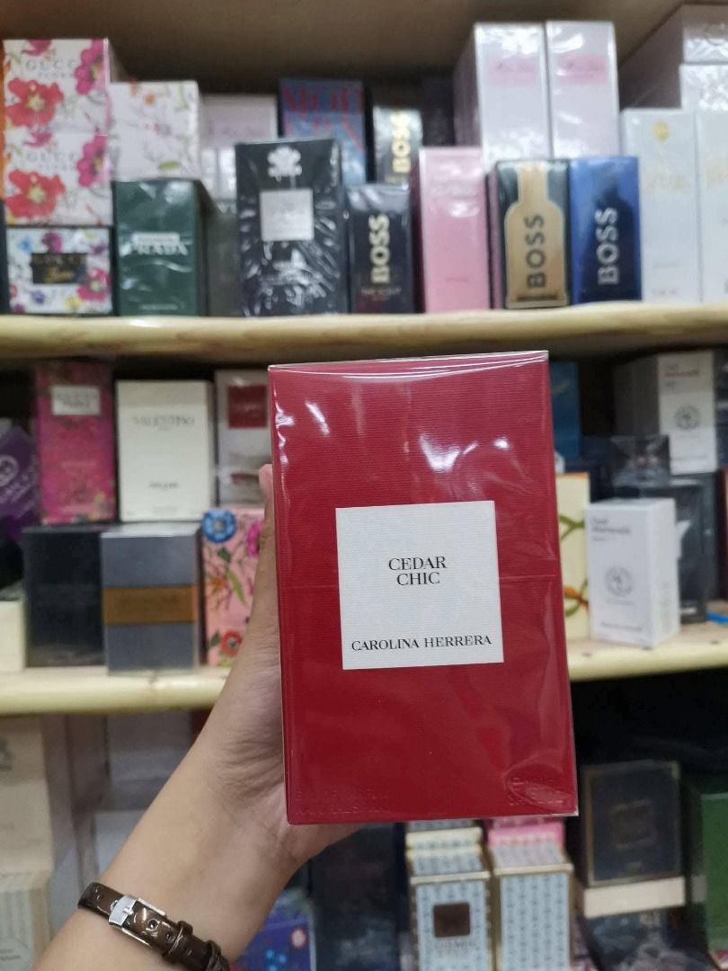 Carolina Herrera Cedar Chic EDP 100ml | OIL-BASED TESTER PERFUME (Category: Fragrance & Deodorants) located in Manila. Submitted by matteamatteo_mnl (Listing ID 1466403335, Image 1). Description: Warning: baka mapa-add to cart ka after nito. 👀💸 If you want to smell expensive, classy, and mabango all day without paying the OG price, this is for you. 🤍 Perfect din if you want to build your perfume collection without breaking the bank. Kaya kung 