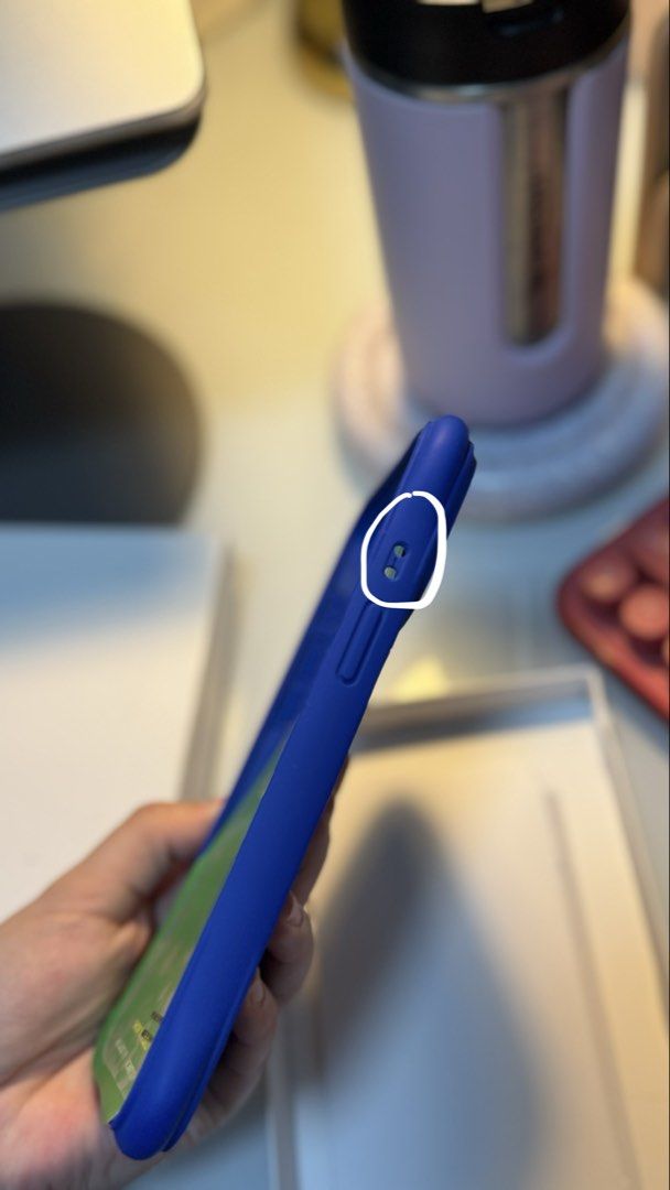 Casetify Ripple Case - Cobalt Blue for iPhone 15 Pro Max (Category: Cases & Sleeves) located in Antipolo. Submitted by lala.lysa (Listing ID 1466524993, Image 3). Description: Only flaw is strap holes are torn! But used this only once so still really looks good as new! Guaranteed authentic!.
